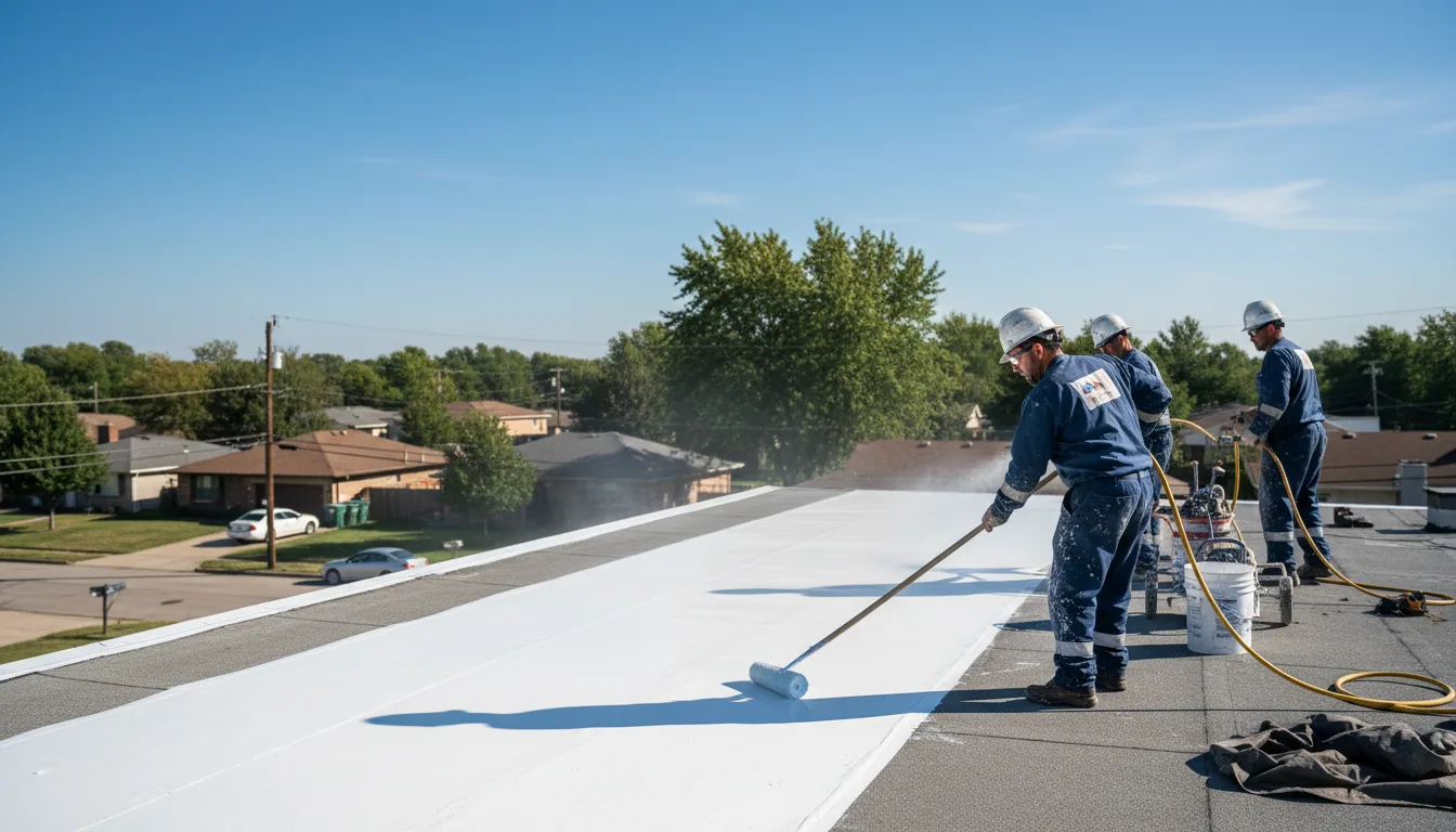 Commercial roof coating in Bloomingdale, OH near me